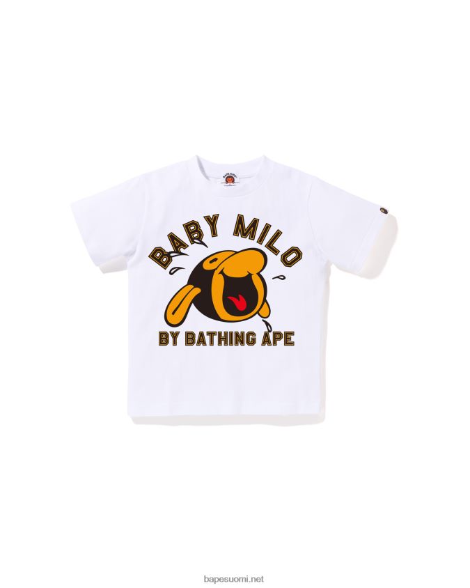 valkoinen lapset A Bathing Ape klassinen vauva milo paita 8HT2D81351