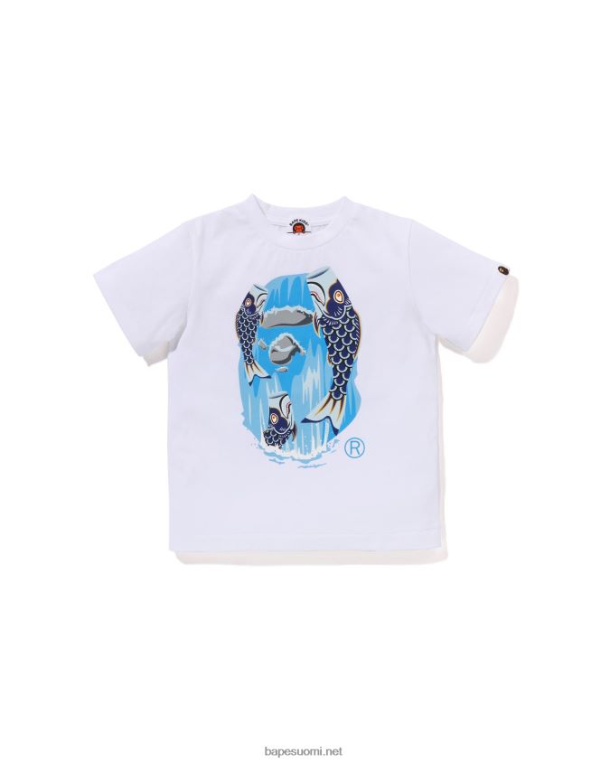 valkoinen lapset A Bathing Ape koinobori vesiputous pään tee 8HT2D81336