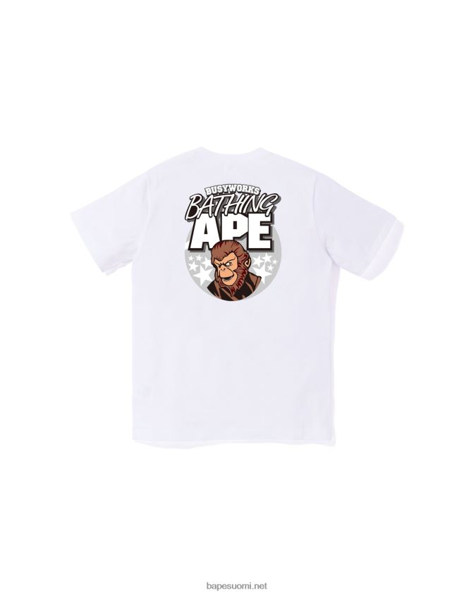 valkoinen lapset A Bathing Ape tee jr 8HT2D81362