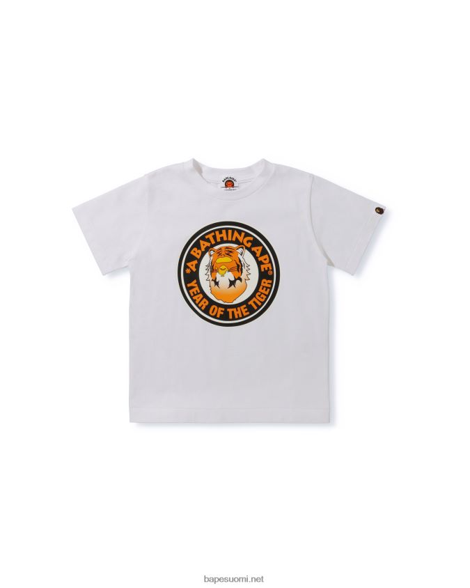 valkoinen lapset A Bathing Ape vuosi tiikeri tee 8HT2D81749