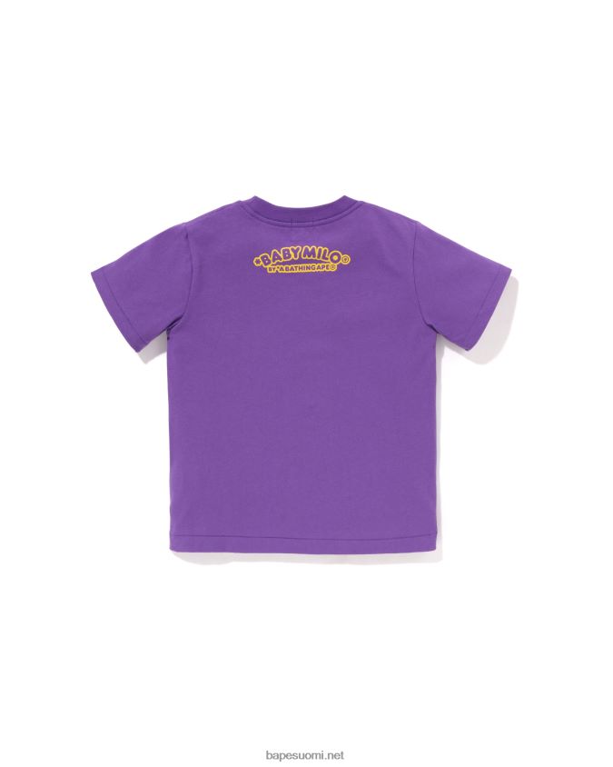 violetti lapset A Bathing Ape baby milo kalastusliivi printti t-paita 8HT2D81319