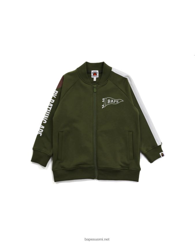 armeijan vihreä lapset A Bathing Ape jersey toppi 8HT2D81789
