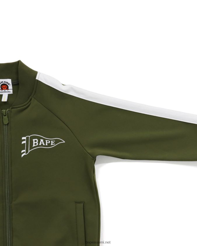 armeijan vihreä lapset A Bathing Ape jersey toppi 8HT2D81789