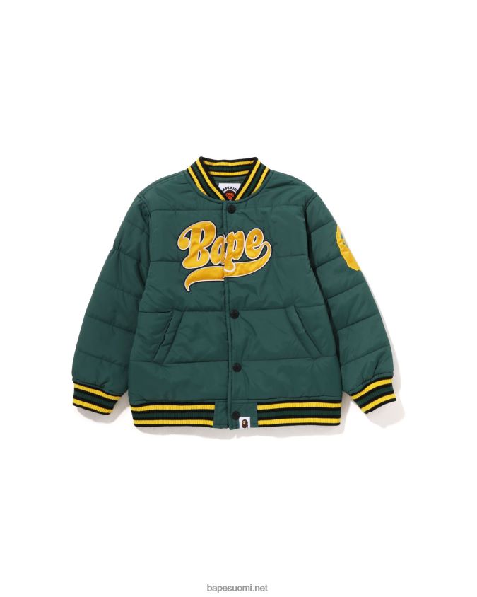 armeijan vihreä lapset A Bathing Ape paikalla pehmustettu takki 8HT2D81548