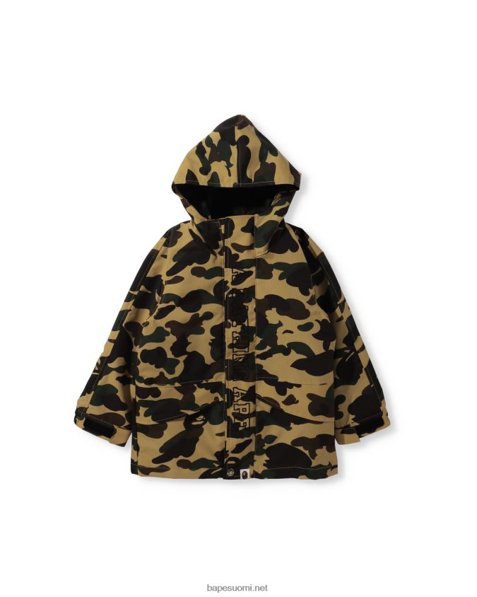keltainen lapset A Bathing Ape 1st camo 4way takki 8HT2D81755