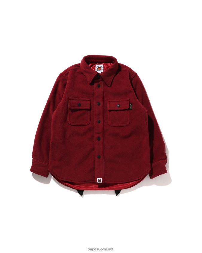 kirkkaan punainen lapset A Bathing Ape shark patch takki 8HT2D81641