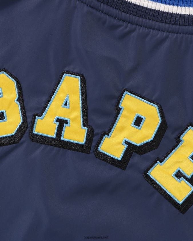 laivastonsininen lapset A Bathing Ape head b patch yliopistotakki 8HT2D81447