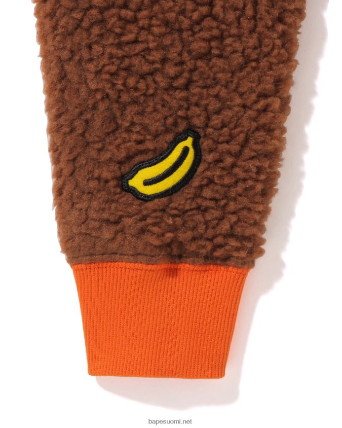 ruskea lapset A Bathing Ape baby milo boa pehmotakki 8HT2D81778