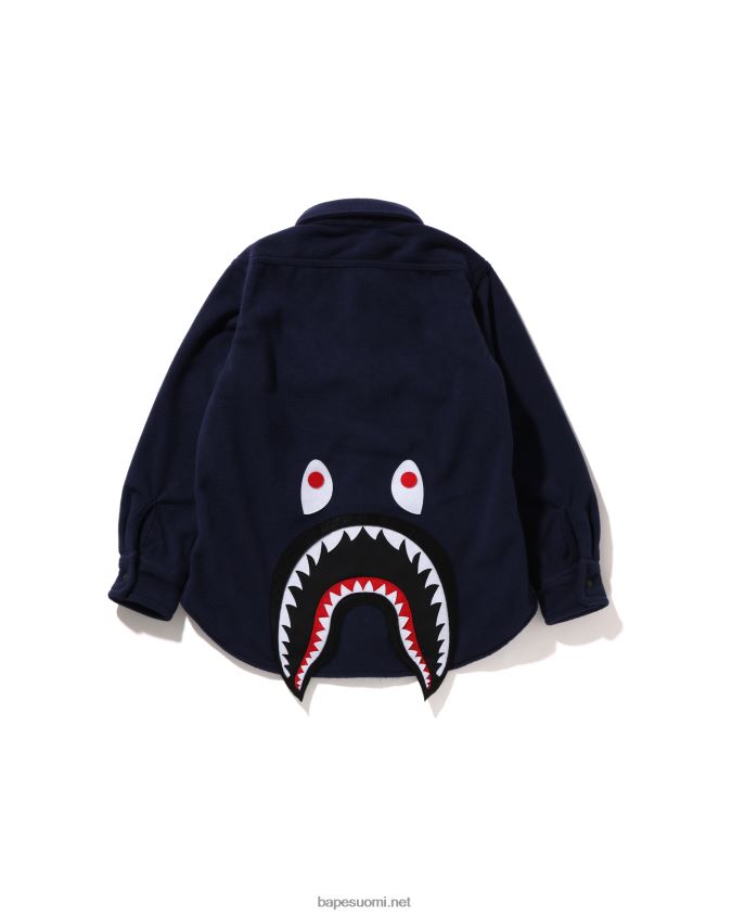 sininen lapset A Bathing Ape shark patch takki 8HT2D81642