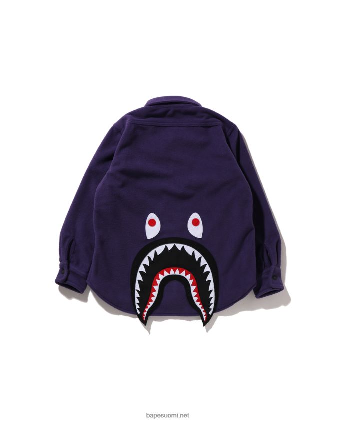 violetti lapset A Bathing Ape shark patch takki 8HT2D81643