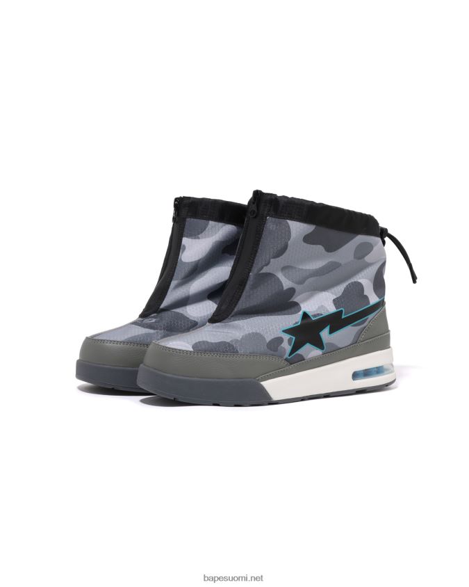 harmaa miehet A Bathing Ape hunajakenno camo zip road sta m2 8HT2D8671