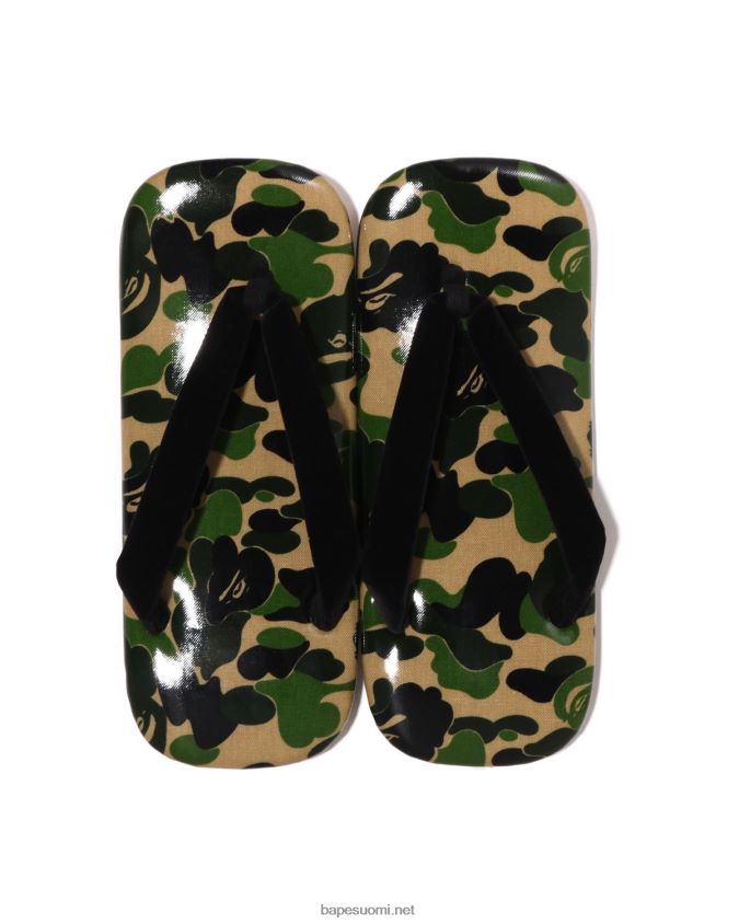 armeijan vihreä miehet A Bathing Ape abc camo japanilaiset sandaalit 8HT2D8667