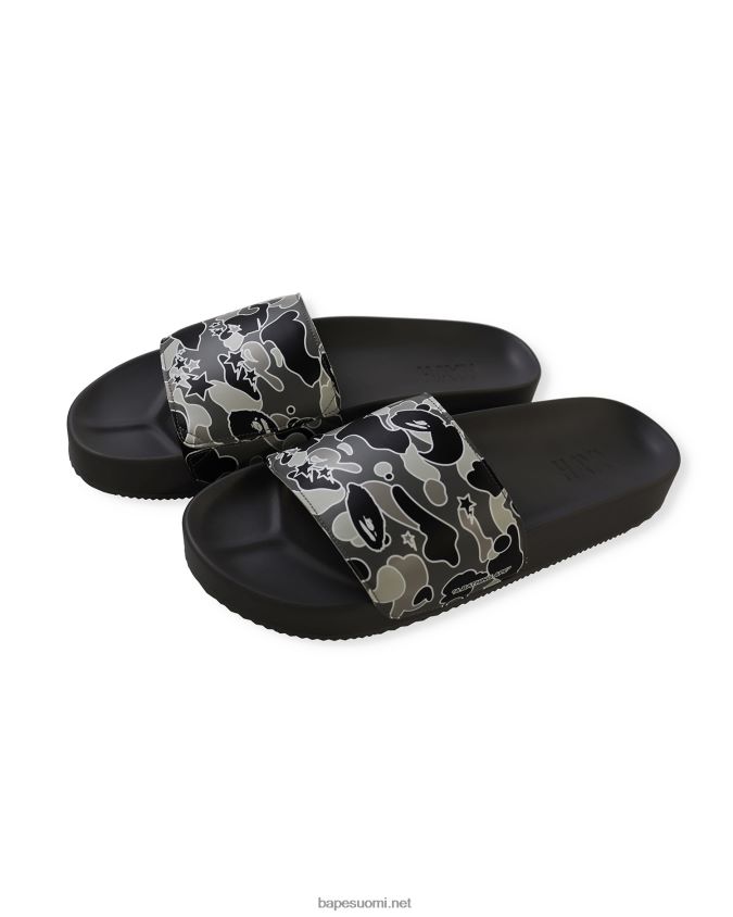 musta miehet A Bathing Ape x hayn sta camo slide sandaalit 8HT2D8727