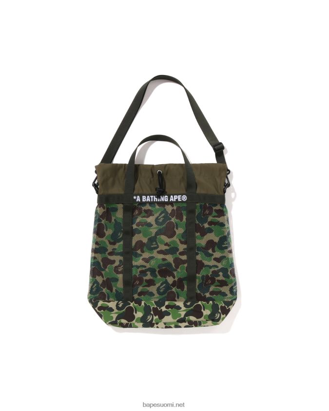 armeijan vihreä miehet A Bathing Ape abc camo verkkokassi 8HT2D8396