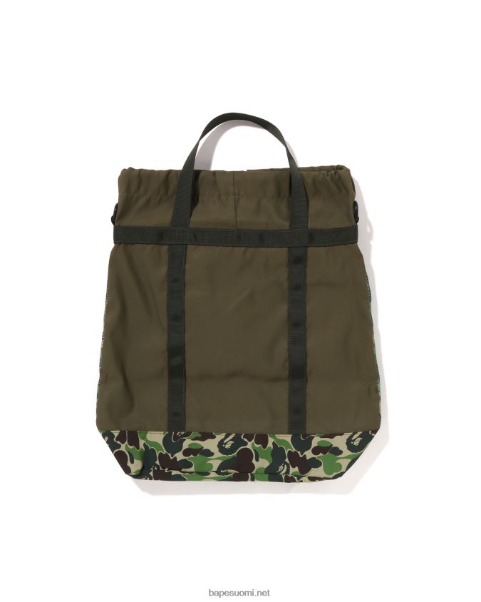 armeijan vihreä miehet A Bathing Ape abc camo verkkokassi 8HT2D8396