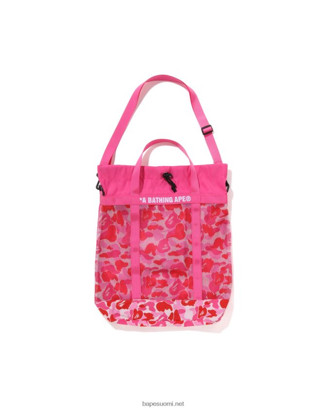 vaaleanpunainen miehet A Bathing Ape abc camo verkkokassi 8HT2D8397