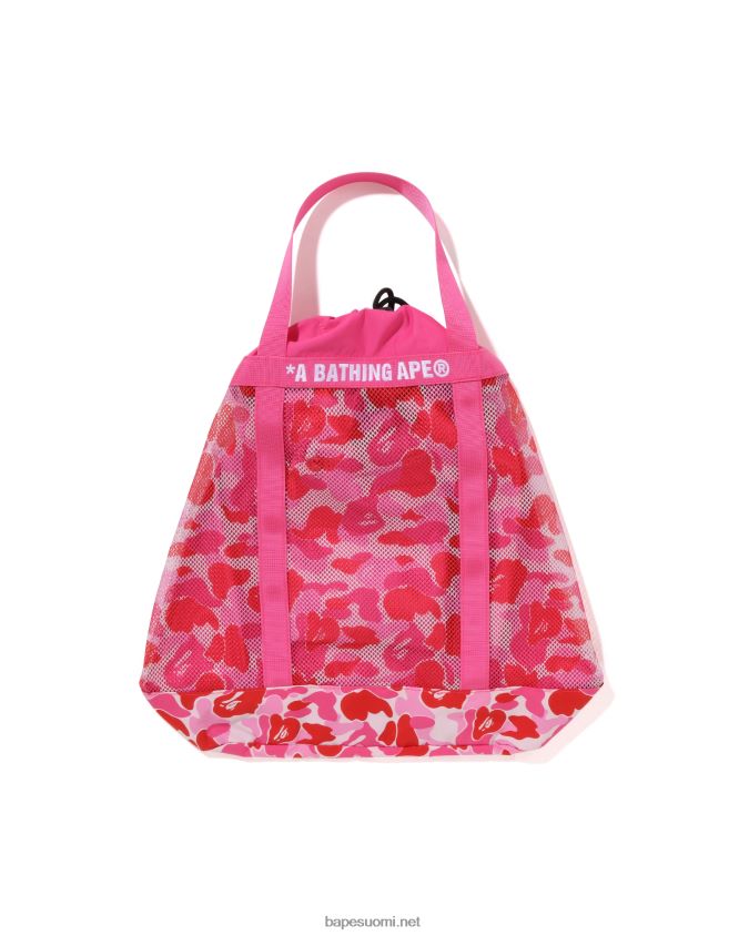 vaaleanpunainen miehet A Bathing Ape abc camo verkkokassi 8HT2D8397