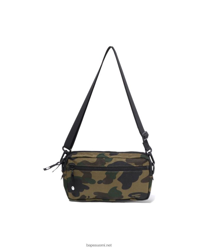 armeijan vihreä miehet A Bathing Ape 1. camo mini olkalaukku 8HT2D8468