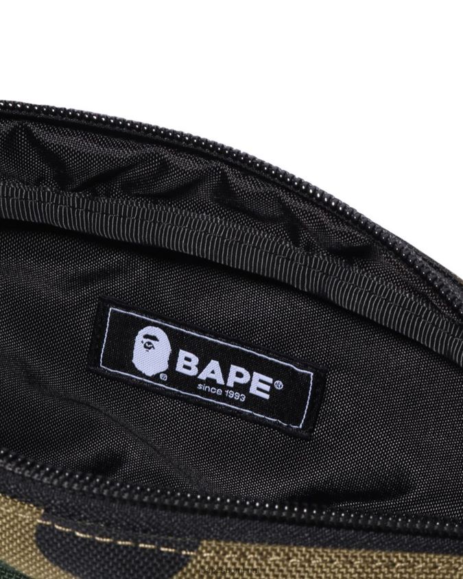 armeijan vihreä miehet A Bathing Ape 1. camo mini olkalaukku 8HT2D8468