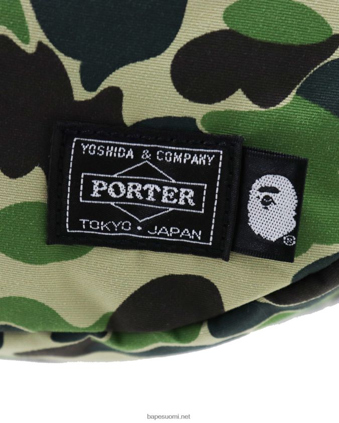 armeijan vihreä miehet A Bathing Ape porter abc camo olkalaukku 8HT2D8754