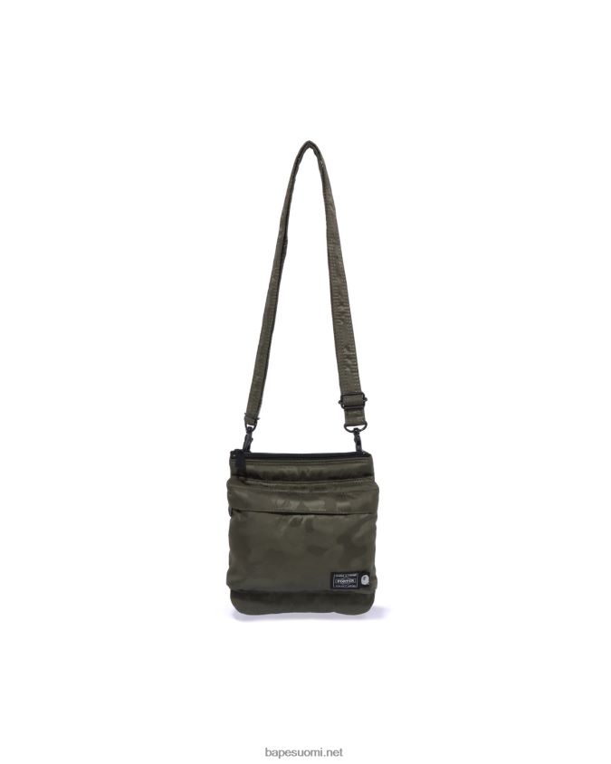 armeijan vihreä miehet A Bathing Ape x porter kiinteä camo olkalaukku 8HT2D8548