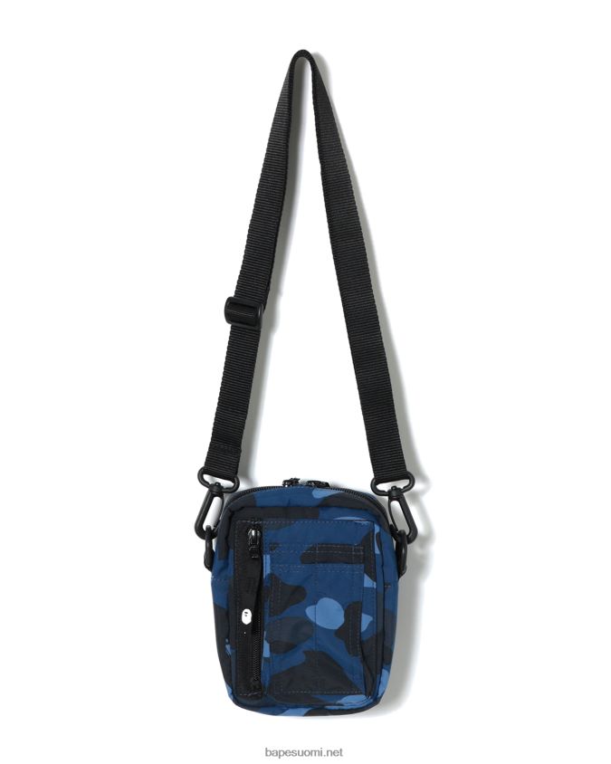 laivastonsininen miehet A Bathing Ape väri camo sotilaallinen olkalaukku 8HT2D8771