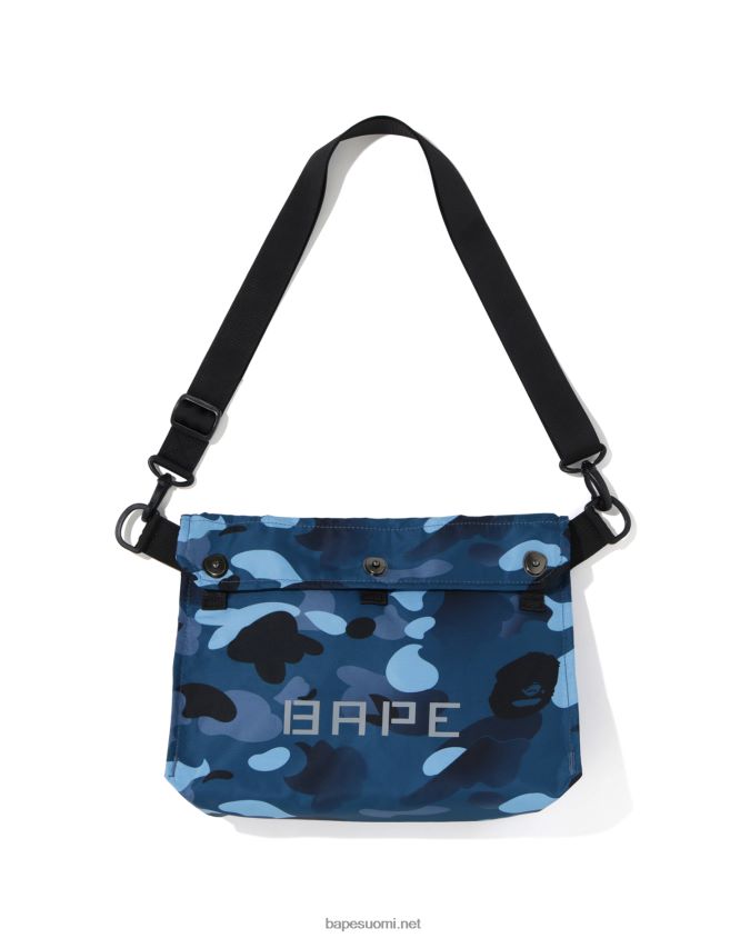 sininen miehet A Bathing Ape gradation camo olkalaukku 8HT2D8768
