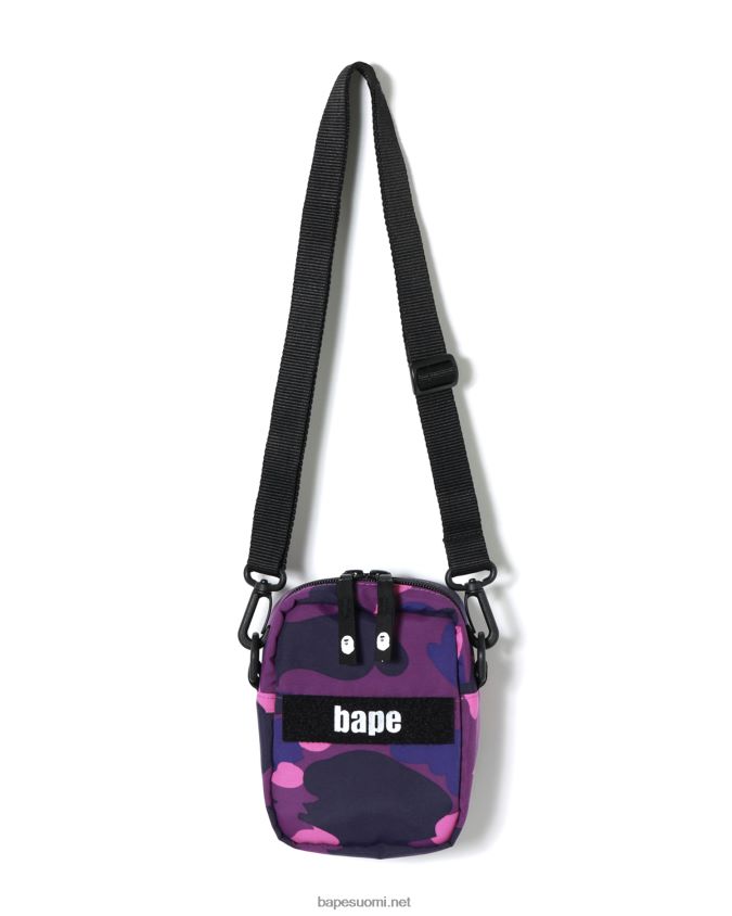 violetti miehet A Bathing Ape väri camo sotilaallinen olkalaukku 8HT2D8770