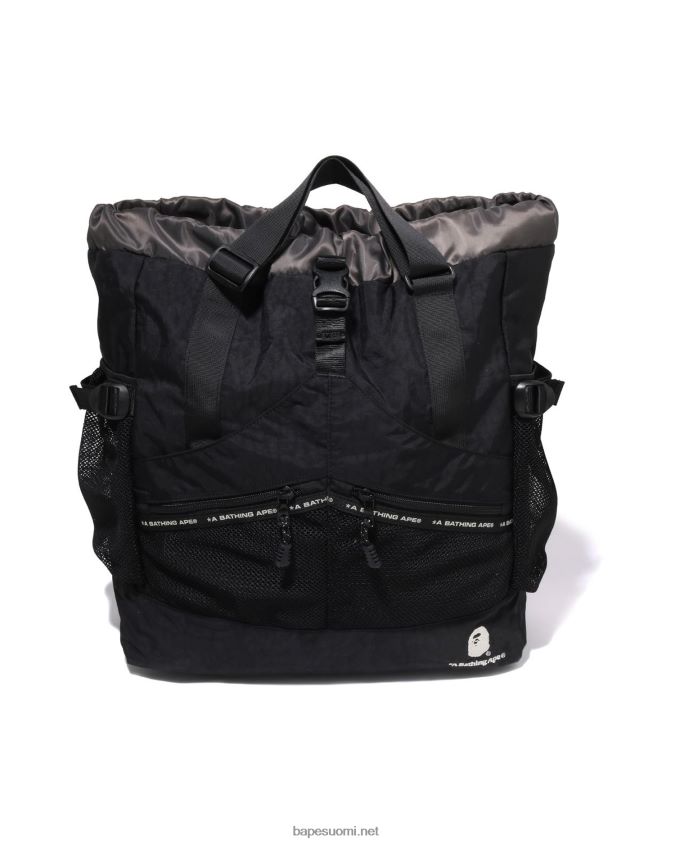 musta miehet A Bathing Ape väriä estävä monilaukku 8HT2D8458