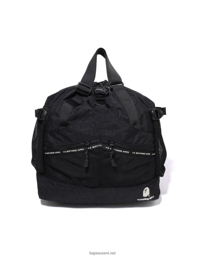 musta miehet A Bathing Ape väriä estävä monilaukku 8HT2D8458
