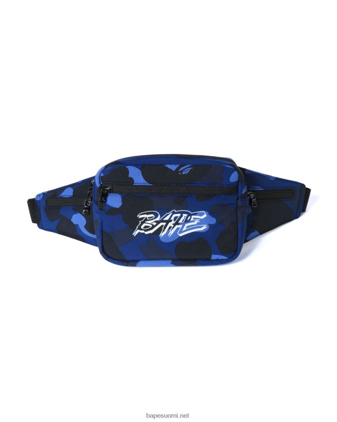 laivastonsininen miehet A Bathing Ape värillinen camo-vyötärölaukku 8HT2D8763