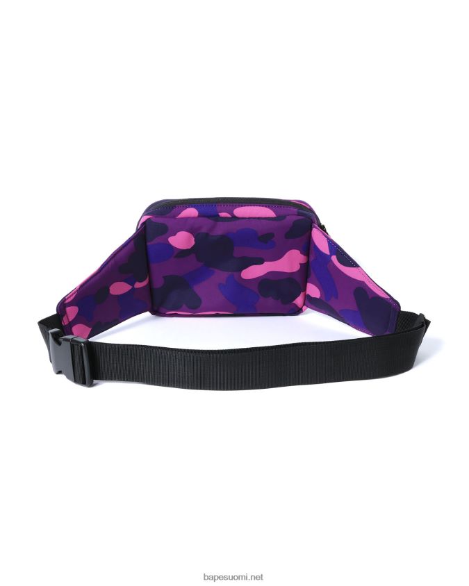 violetti miehet A Bathing Ape värillinen camo-vyötärölaukku 8HT2D8764