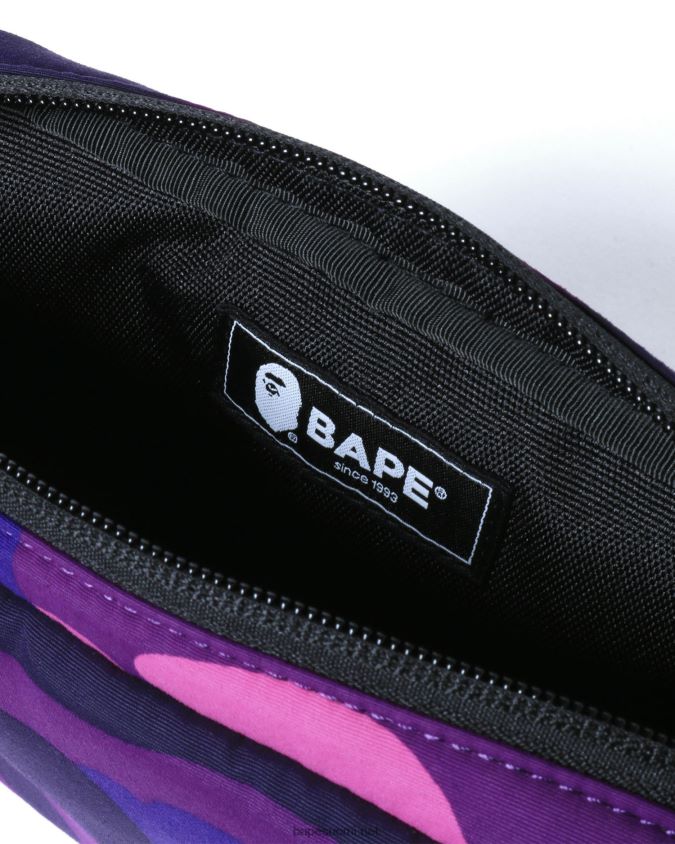 violetti miehet A Bathing Ape värillinen camo-vyötärölaukku 8HT2D8764