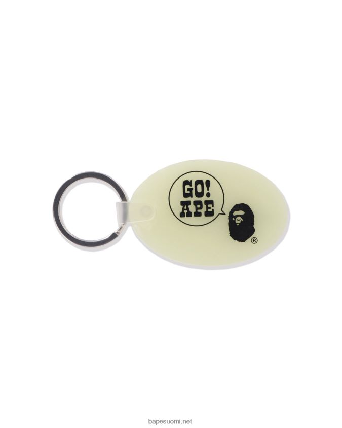 armeijan vihreä miehet A Bathing Ape kuminen avaimenperä 8HT2D8477