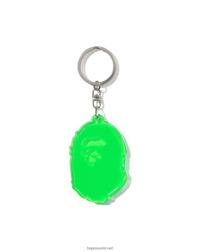 armeijan vihreä miehet A Bathing Ape päätä heijastava avaimenperä 8HT2D8485