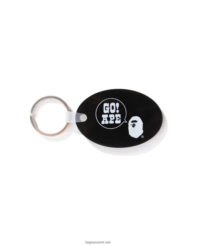 musta miehet A Bathing Ape kuminen avaimenperä 8HT2D8476