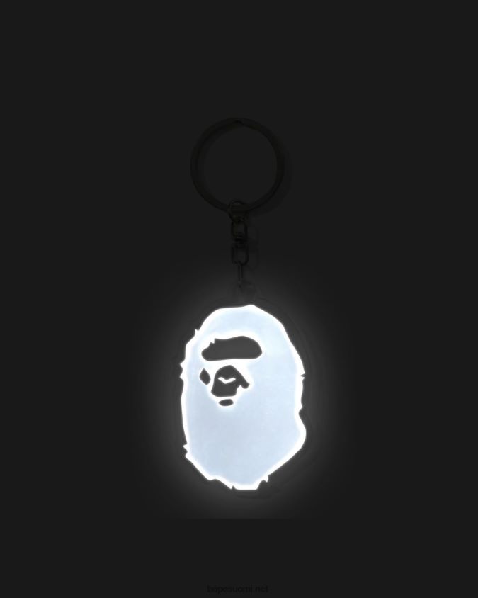 musta miehet A Bathing Ape päätä heijastava avaimenperä 8HT2D8483