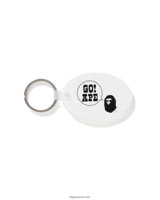 valkoinen miehet A Bathing Ape kuminen avaimenperä 8HT2D8479