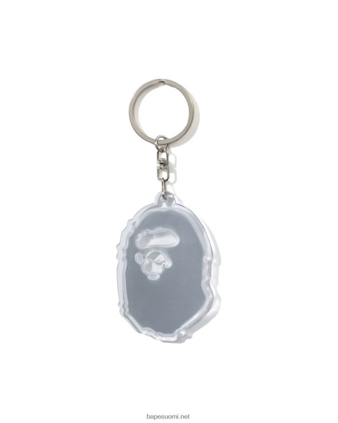 valkoinen miehet A Bathing Ape päätä heijastava avaimenperä 8HT2D8486