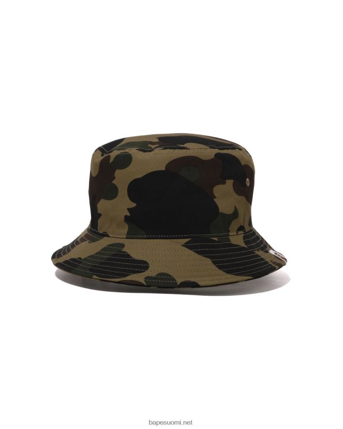 armeijan vihreä miehet A Bathing Ape 1. camo bucket hattu 8HT2D8384