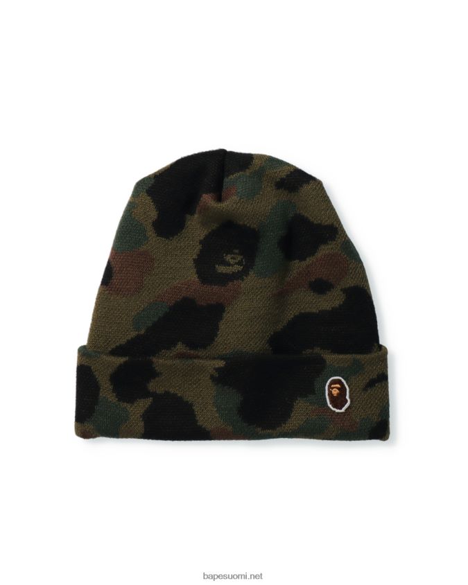 armeijan vihreä miehet A Bathing Ape 1. camo neulottu lippalakki 8HT2D8633