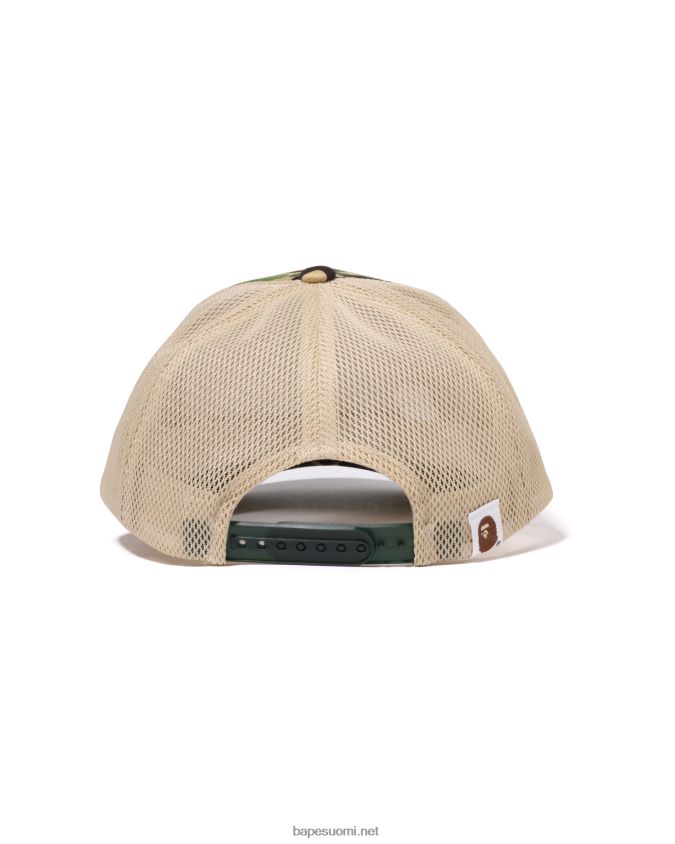 armeijan vihreä miehet A Bathing Ape abc camo kasvojen verkkokorkki 8HT2D8403