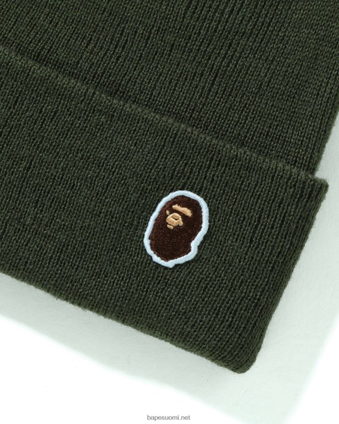armeijan vihreä miehet A Bathing Ape pää yksipisteneulottu lippalakki 8HT2D8594