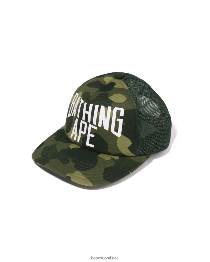 armeijan vihreä miehet A Bathing Ape värillinen camo nyc logo verkkokorkki 8HT2D8533