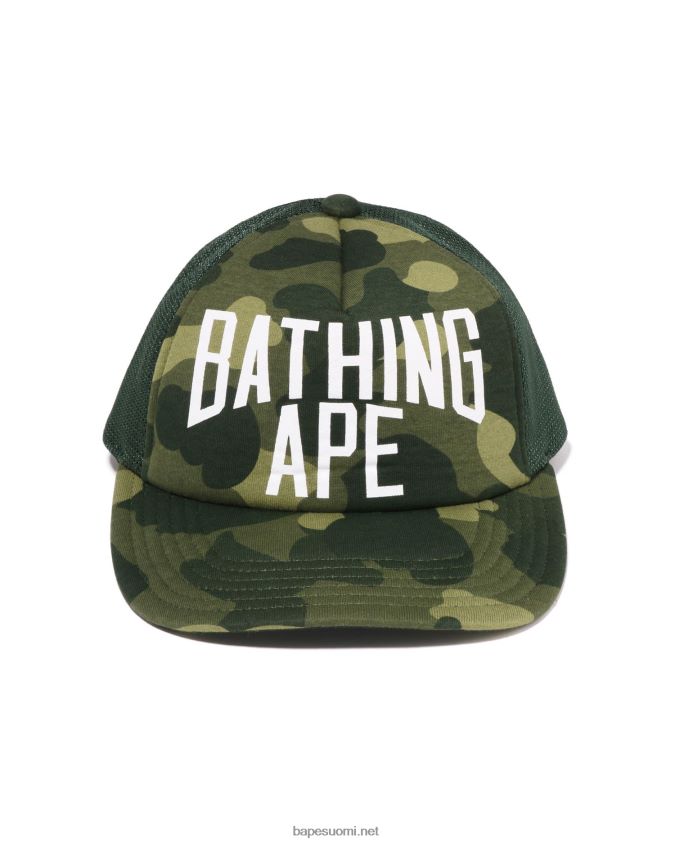 armeijan vihreä miehet A Bathing Ape värillinen camo nyc logo verkkokorkki 8HT2D8533
