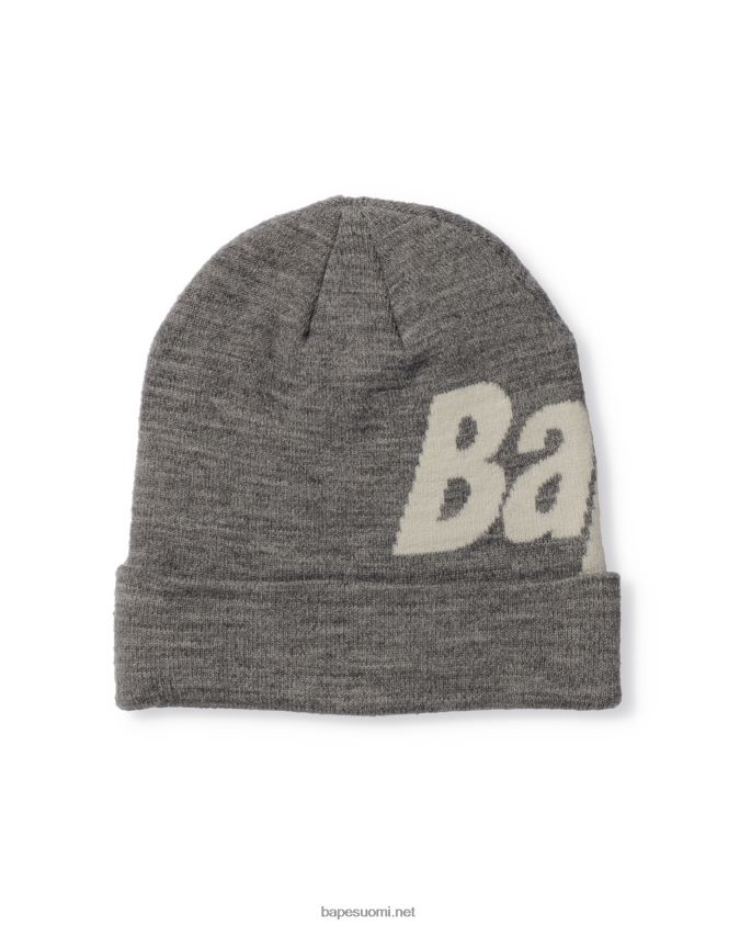 harmaa miehet A Bathing Ape neulottu korkki 8HT2D8630