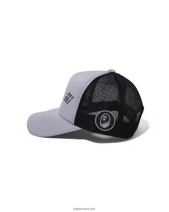 harmaa miehet A Bathing Ape racer verkkokorkki 8HT2D8389