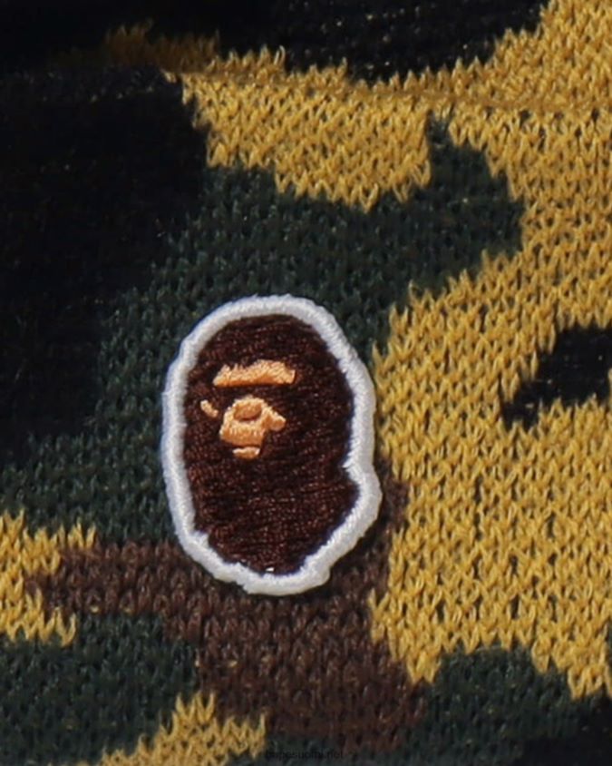 keltainen miehet A Bathing Ape 1. camo neulottu lippalakki 8HT2D8634