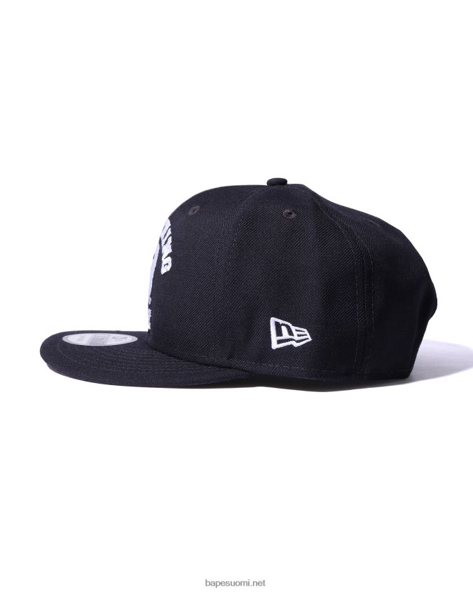 laivastonsininen miehet A Bathing Ape college new era snap back cap 8HT2D8576