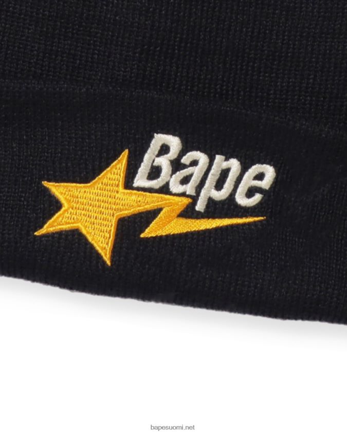 laivastonsininen miehet A Bathing Ape neulottu korkki 8HT2D8642